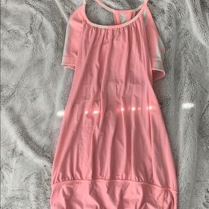 Lululemon pink workout  NO LIMITS tank